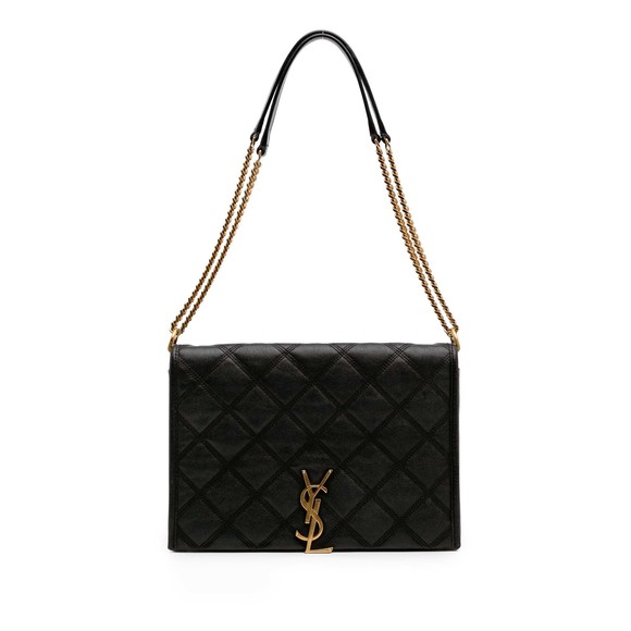 Pre-Loved Saint Laurent Mini Quilted Lambskin Becky Chain Shoulder Bag - Picture 1 of 10